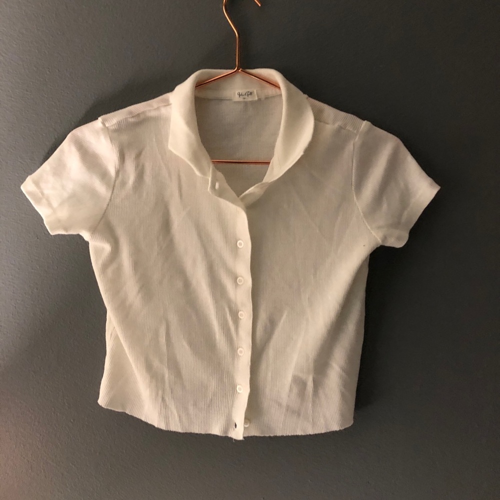 White brandy melville Caroline top